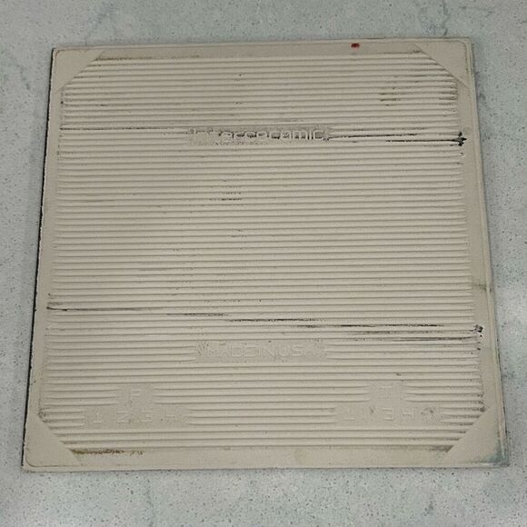 Interceramic Hand Painted Tile 8"x 8" Mexico Oil Painting Tropical Sunset Signed - Picture 6 of 6